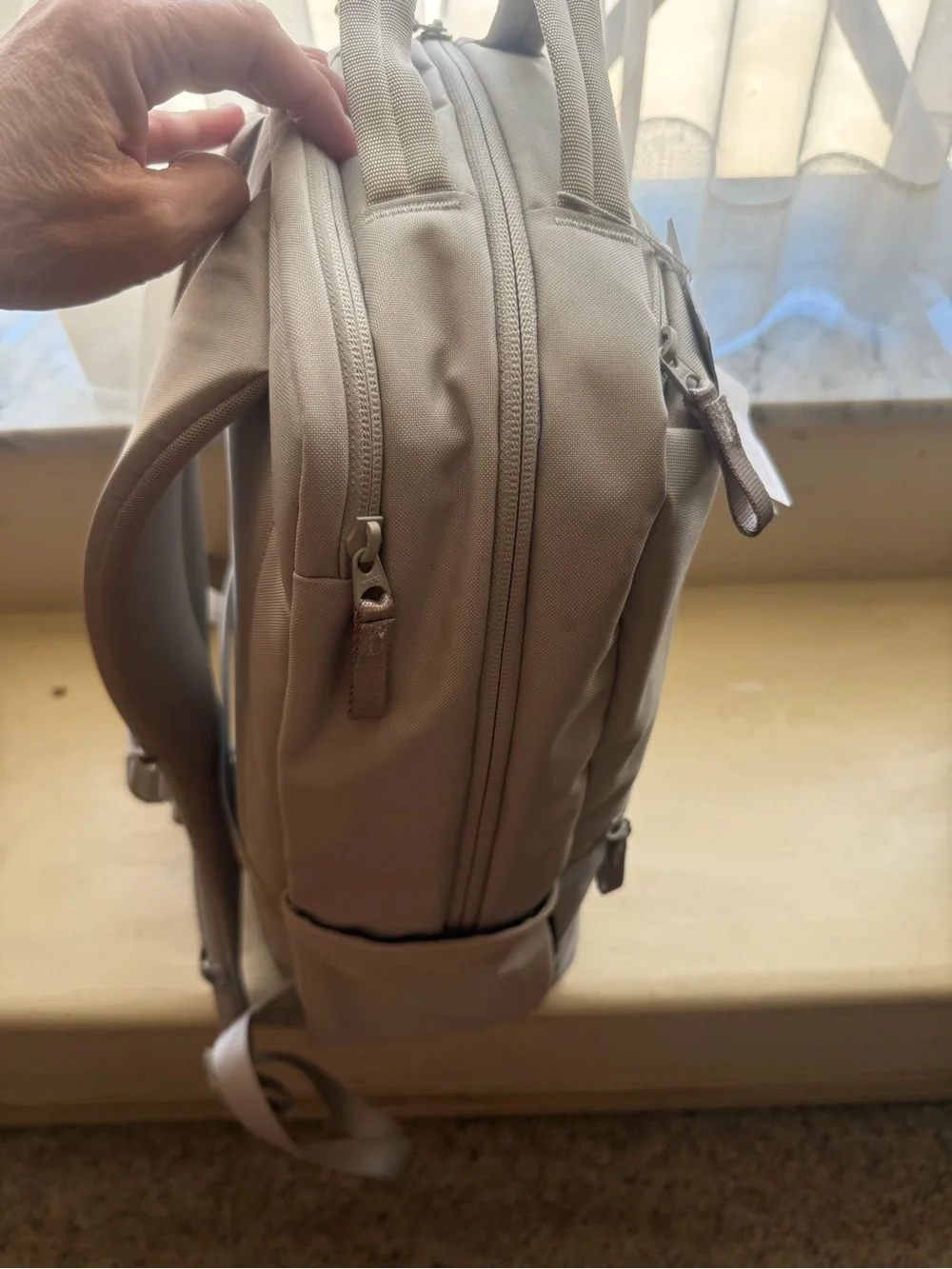 lululemon athletica Gray Double-Zip Backpack
